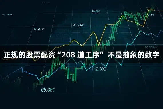 正规的股票配资“208 道工序” 不是抽象的数字